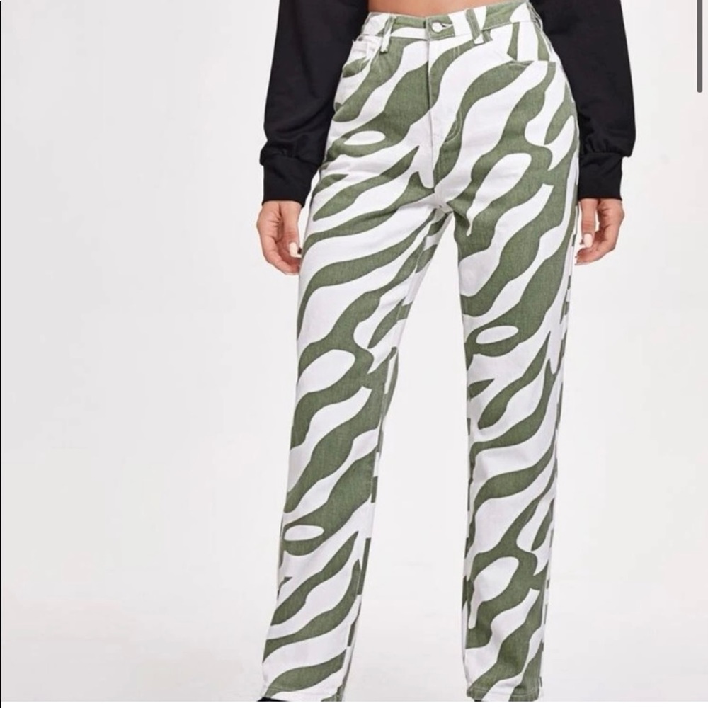 Shein zebra pants